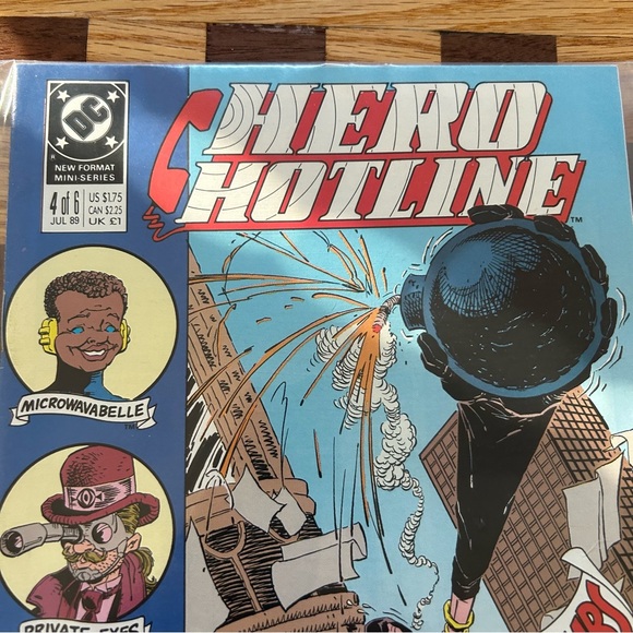 Vintage DC Comic Bundle - Hotline Hero’s - Issues #1 thru #4 - Great Graphics - Picture 15 of 16